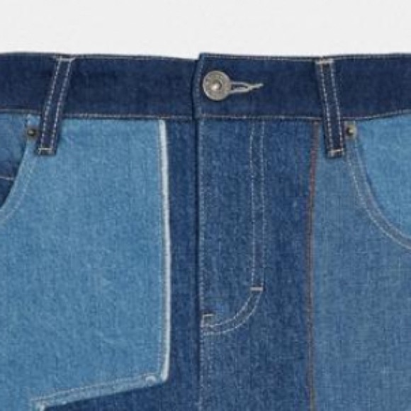 COACH 1941 TONAL DENIM PATCHWORK MINI SKIRT SIZE 4 - Picture 8 of 14